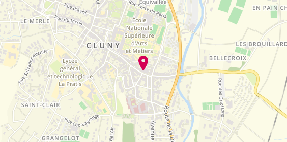 Plan de La Mie de Cluny, 10 place du Commerce, 71250 Cluny