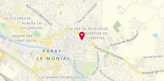 Plan de BF event's traiteurs événementiels, 3 Ter Rue de la Paix, 71600 Paray-le-Monial