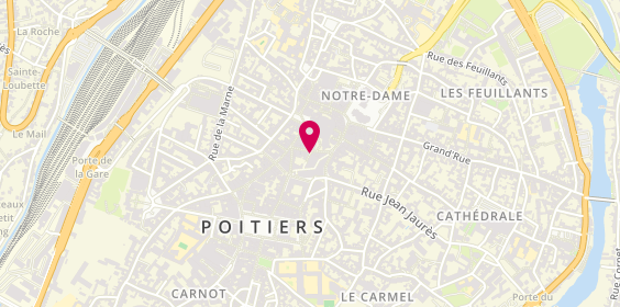 Plan de Le Dos de la Fourchette Cordeliers, 15 Rue des Cordeliers, 86000 Poitiers