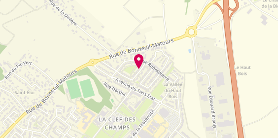 Plan de L'Atelier d'Hani, 34 Rue de l'Abbé Jallet, 86000 Poitiers