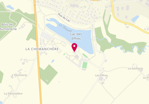 Plan de Les Terrasses du Lac, Route des Effres, 79130 Secondigny