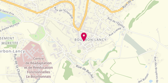 Plan de Boulangerie Bregeron, 10 Place de la Mairie, 71140 Bourbon-Lancy