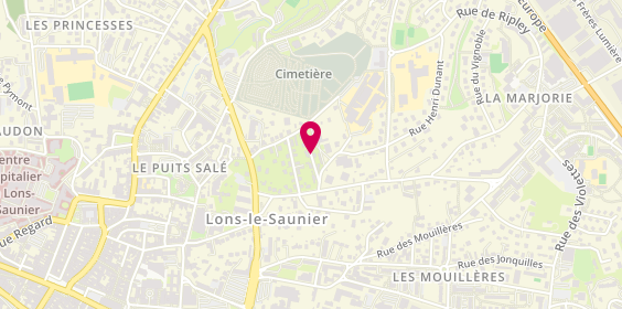 Plan de Les Buffets de Marie, 33 Rue Espérance, 39000 Lons-le-Saunier