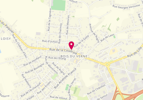 Plan de Peguesse Benoit, (Boulangerie, pâtisserie, sandwicherie), 58 Rue de la Coudraie, 71300 Montceau-les-Mines