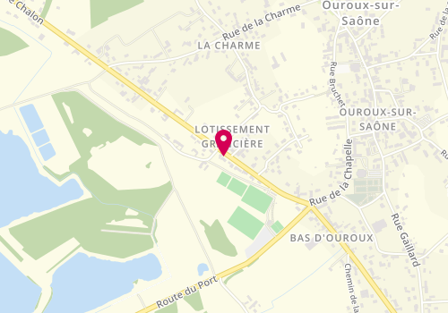 Plan de MOINE Eric Traiteur, 13 Bis Route de Chalon, 71370 Ouroux-sur-Saône