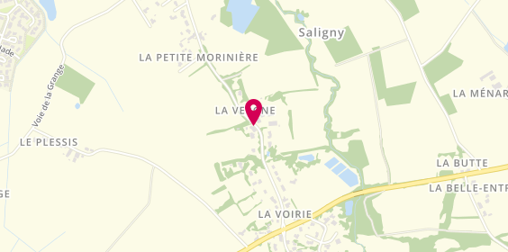 Plan de Au Bonheur des Hotes, Saligny 16 la Vergne, 85170 Bellevigny