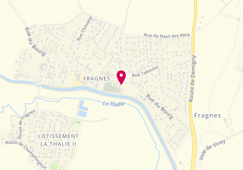 Plan de OLIVERI Vincent, No A Fragnes 57 Bourg, 71530 Fragnes-La Loyère