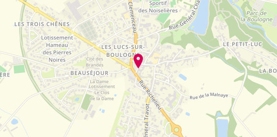 Plan de La Fine Gueule, 34 place du Moustier, 85170 Les Lucs-sur-Boulogne
