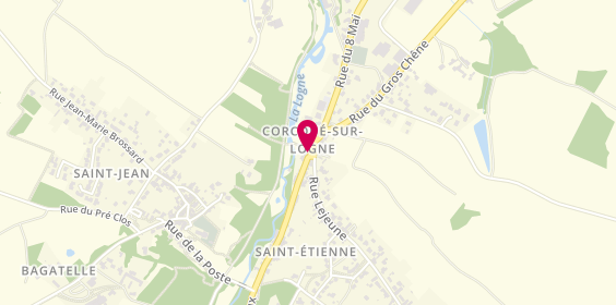 Plan de Restaurant la Forge Saint Joseph, Traiteur, plats à emporter, Burger artisanal, sud 44, 11 place Saint-Etienne, 44650 Corcoué-sur-Logne