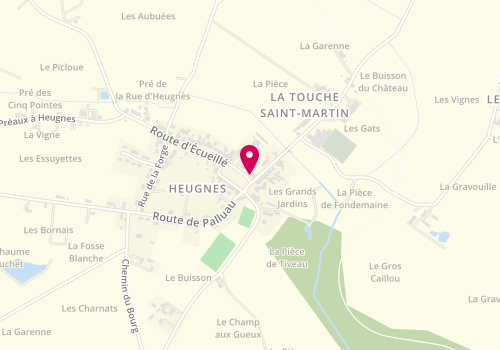 Plan de CHAUVEAU Thierry, 7 place Saint-Martin, 36180 Heugnes