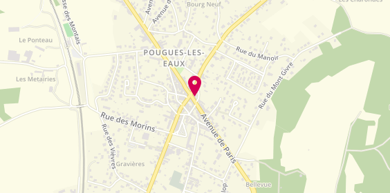 Plan de Chez Tommy et Sandrine, 63 avenue de Paris, 58320 Pougues-les-Eaux