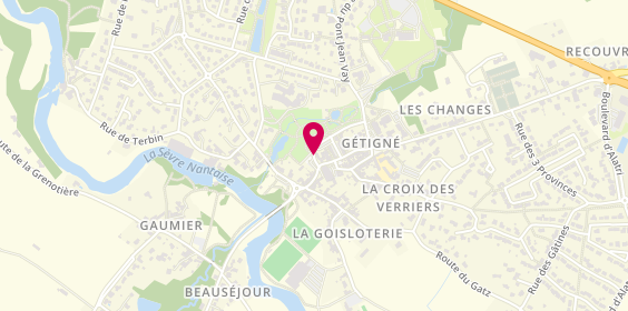 Plan de Globe Traiteur, 1 Rue Vallon, 44190 Gétigné