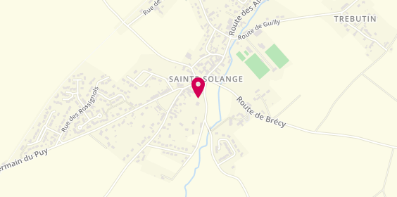Plan de Rôtisserie chez Christelle, 9 Route de Nohant en Goût, 18220 Sainte-Solange