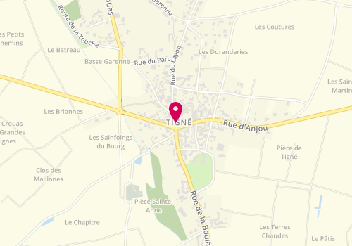 Plan de Restaurant Loic Socheleau, 11 Rue d'Anjou, 49540 Lys-Haut-Layon