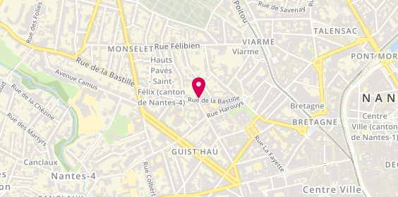 Plan de Le Coquelet Braise, 28 Rue de la Bastille, 44000 Nantes