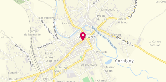 Plan de Logis Hotels, 7 Grande Rue, 58800 Corbigny