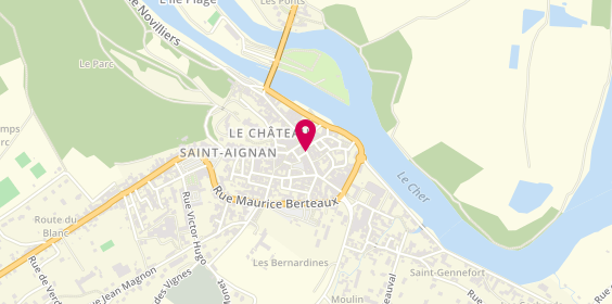 Plan de Boucherie Charcuterie Berthault Marc, 10 Rue Rouget de Lisle, 41110 Saint-Aignan