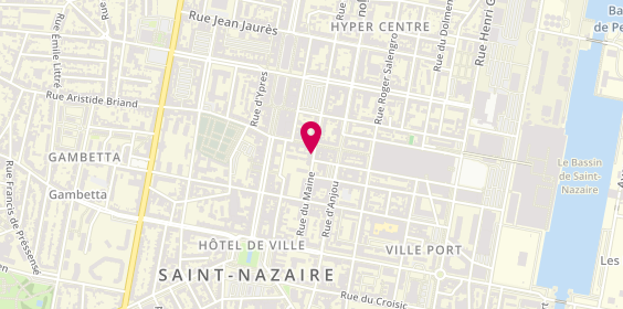 Plan de Boucherie Charcuterie Foucher, 27 Rue du Maine, 44600 Saint-Nazaire