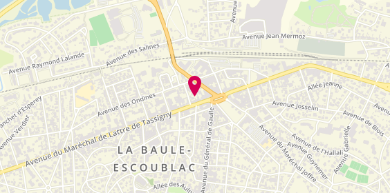 Plan de O Pains Gournands, 303 Avenue de Lattre de Tassigny, 44500 La Baule-Escoublac