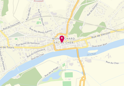Plan de Boucherie Marinier, 34 Rue Nationale, 41400 Montrichard-Val-de-Cher