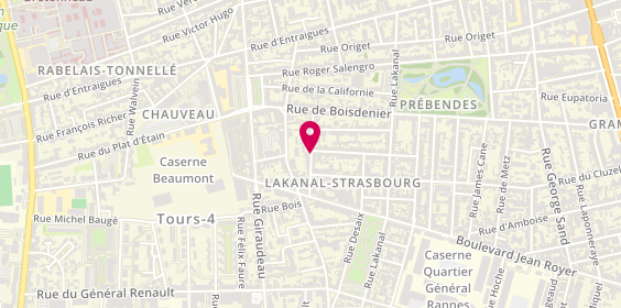 Plan de La Caz Creole, 27 Rue Margueron, 37000 Tours
