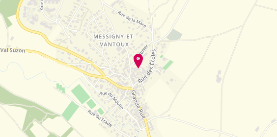 Plan de Le Gout des Autres, 3 ruelle des Écoliers, 21380 Messigny-et-Vantoux
