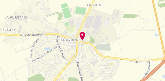 Plan de Boulangerie Patisserie Desmars, 1 Rue des Étangs, 44130 Bouvron