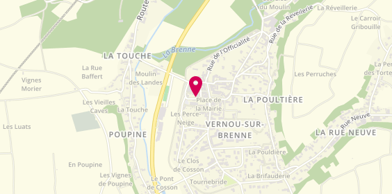 Plan de O'tours de la Table, 1 Rue Saint-Vincent, 37210 Vernou-sur-Brenne