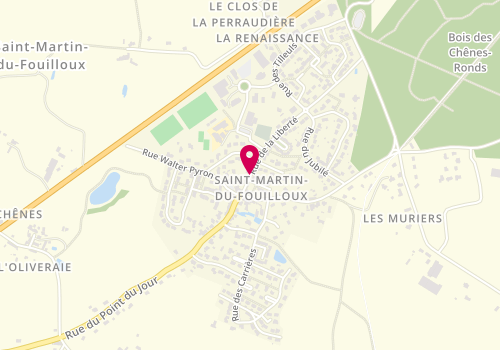 Plan de Proxi Service, 4 Rue de la Liberte, 49170 Saint-Martin-du-Fouilloux