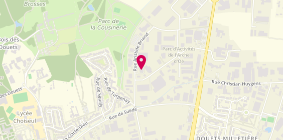 Plan de Marceul Réceptions, 1 Rue Aristide Briand, 37390 Notre-Dame-d'Oé