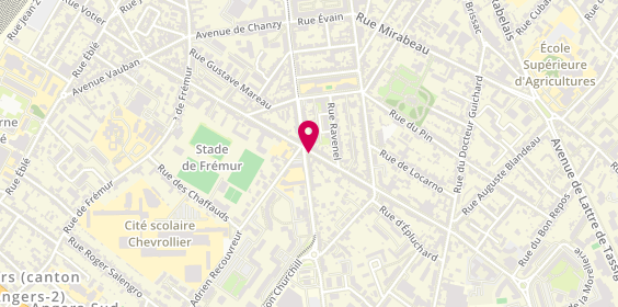 Plan de Boulangerie Soldet, 85 Rue de Létanduère, 49000 Angers