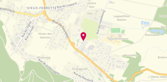 Plan de Boucherie-Charcuterie Hertzog, 57 Rue de Ferrette, 68480 Vieux-Ferrette