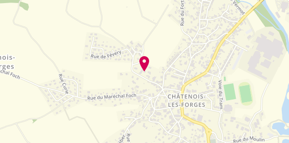 Plan de Côté Toque, 10 Rue des Fours à Chaux, 90700 Châtenois-les-Forges