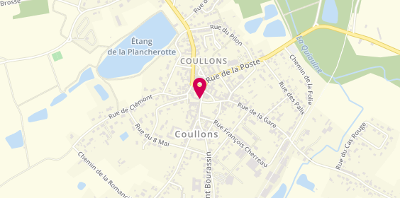 Plan de La Coullonnaise, 10 Rue de la Mairie, 45720 Coullons