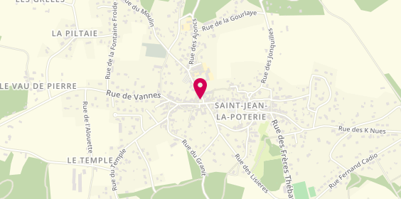 Plan de Cuisine et Gourmandises, 18 Rue Mairie, 56350 Saint-Jean-la-Poterie