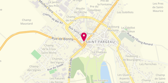 Plan de Les Délices de St Fargeau, 4 place Marechal Lattre de Tassigny, 89170 Saint-Fargeau