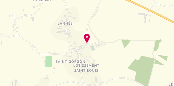 Plan de La croix des landes, Rue de la Croix des Landes, 56350 Saint-Gorgon