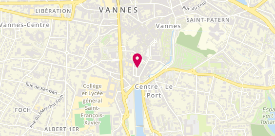 Plan de Boulangerie Bellanger, 11 Place du Poids Public et 3 Rue de la Poissonnerie, 56000 Vannes