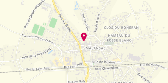Plan de Huet-Lucas, 11 Rue de la Croix D&#039;Allain, 56220 Malansac
