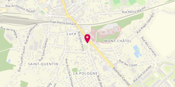 Plan de MAINIER Ludovic, 44 Rue Carnot, 70200 Lure