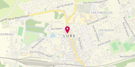 Plan de Au Gourmet Luron, 64 avenue de la République, 70200 Lure