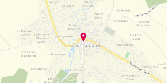 Plan de La Gondulfienne, 3 Rue du Bout de la Ville, 45500 Saint-Gondon