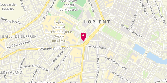 Plan de La pâte du loup, avenue Anatole France, 56100 Lorient