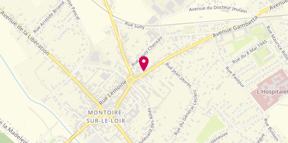 Plan de Restaurant de l'Avenue, 15 avenue Gambetta, 41800 Montoire-sur-le-Loir