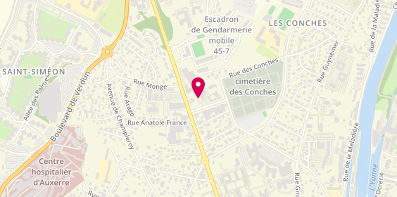 Plan de La Farandole Gourmande, 5 avenue Jean Moulin, 89000 Auxerre