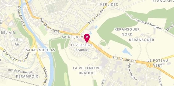 Plan de Boulangerie Letty, 64 Route de Lorient, 29300 Quimperlé