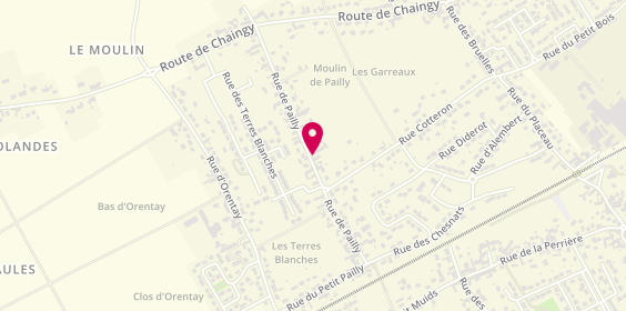 Plan de SEVERINE Paella, 34 Rue de Pailly, 45380 La Chapelle-Saint-Mesmin