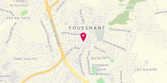 Plan de Boucherie Charcuterie Traiteur Ronan Jacq, 32 Rue de Cornouaille, 29170 Fouesnant