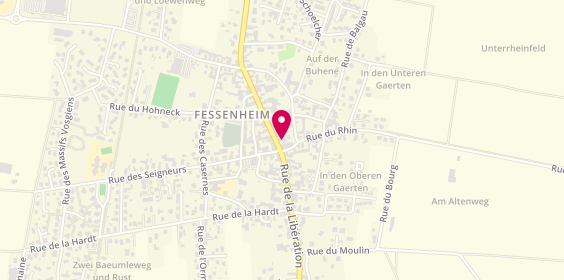 Plan de Boulangerie Pâtisserie Grenacker, 48 Rue de la Libération, 68740 Fessenheim