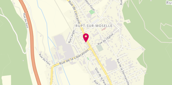 Plan de Le Fournil des Délices, 5 Rue de Lorraine, 88360 Rupt-sur-Moselle